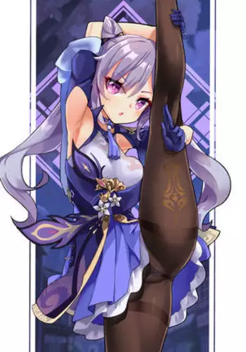Keqing high leg pose.