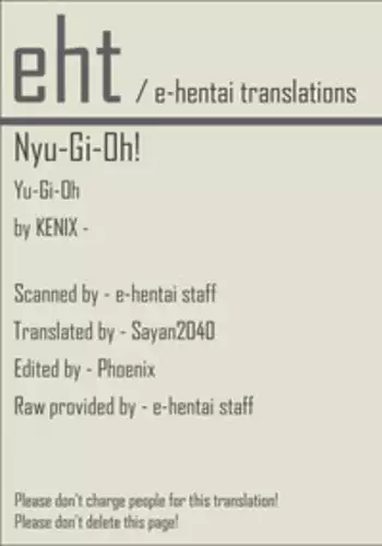 (C61) [KENIX (Ninnin!)] NYU-GI-OH! (Yu-Gi-Oh!) [English] [EHT]