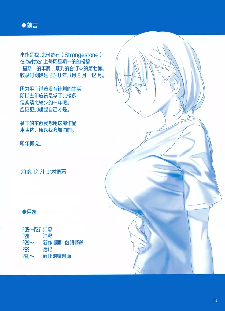 Getsuyoubi no Tawawa Sono VII+C95 Kaijou Genteibon