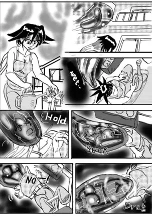 The real vore of the gaintess & Man-sucking leech fear