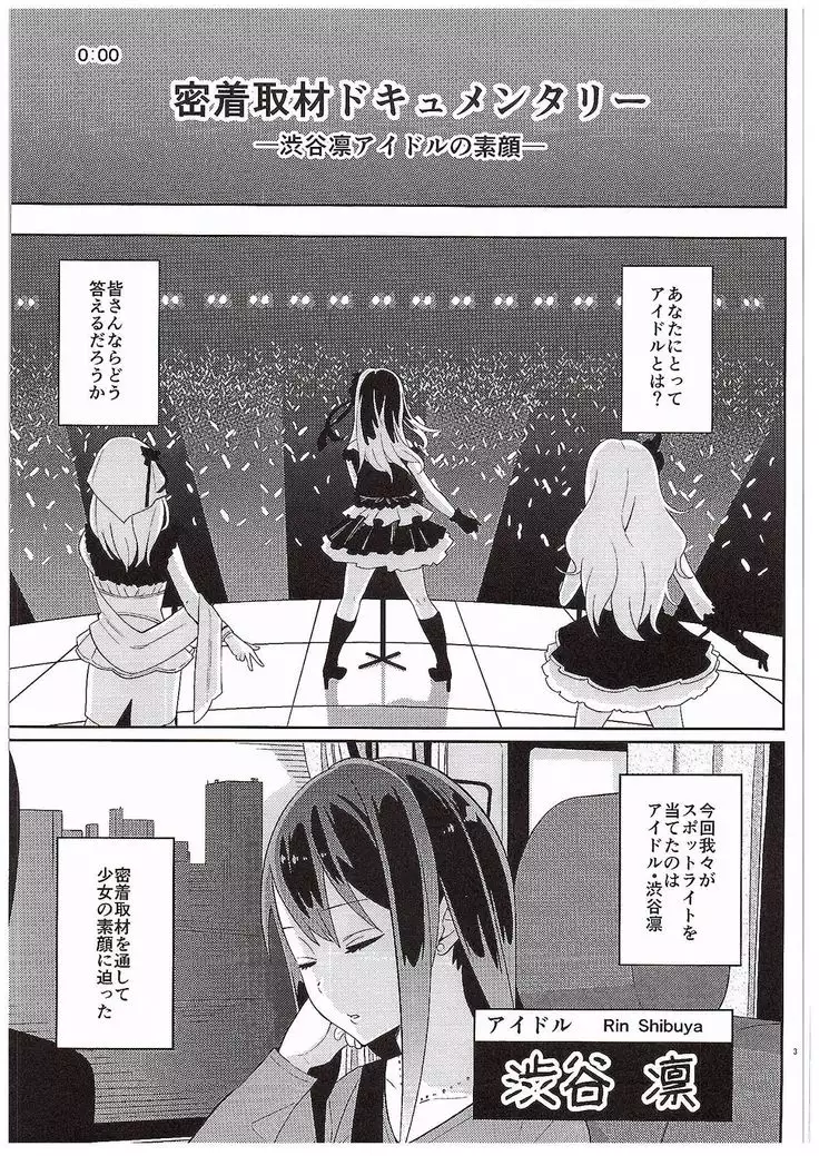 Micchaku Shuzai Document Shibuya Rin Idol no Sugao