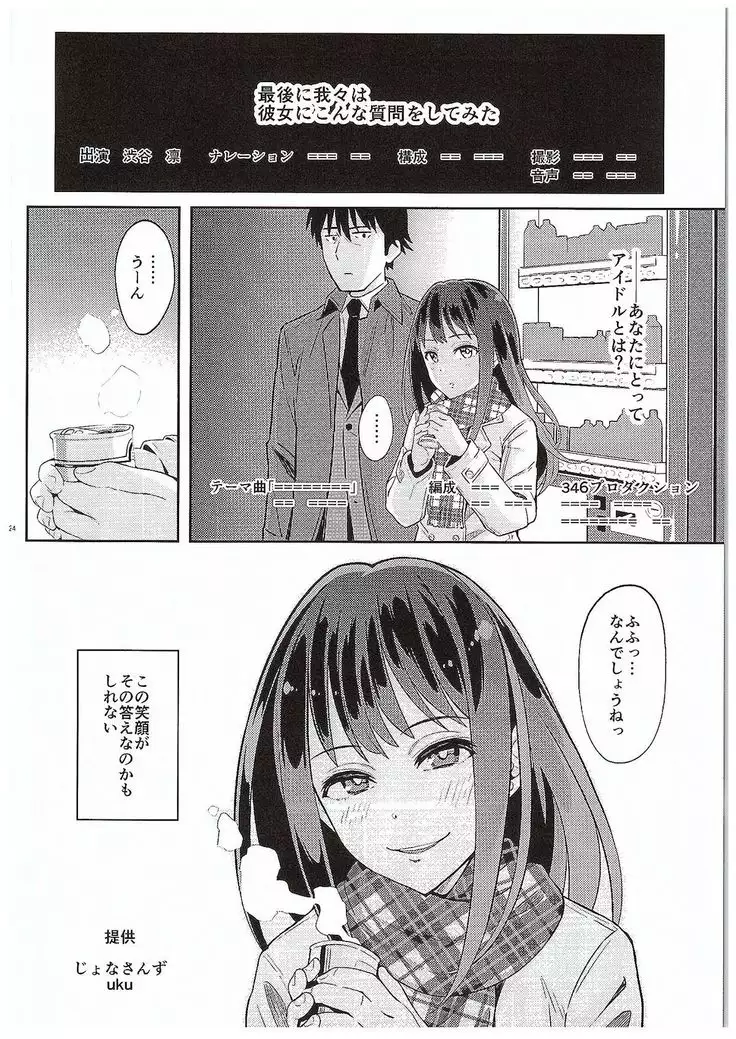 Micchaku Shuzai Document Shibuya Rin Idol no Sugao