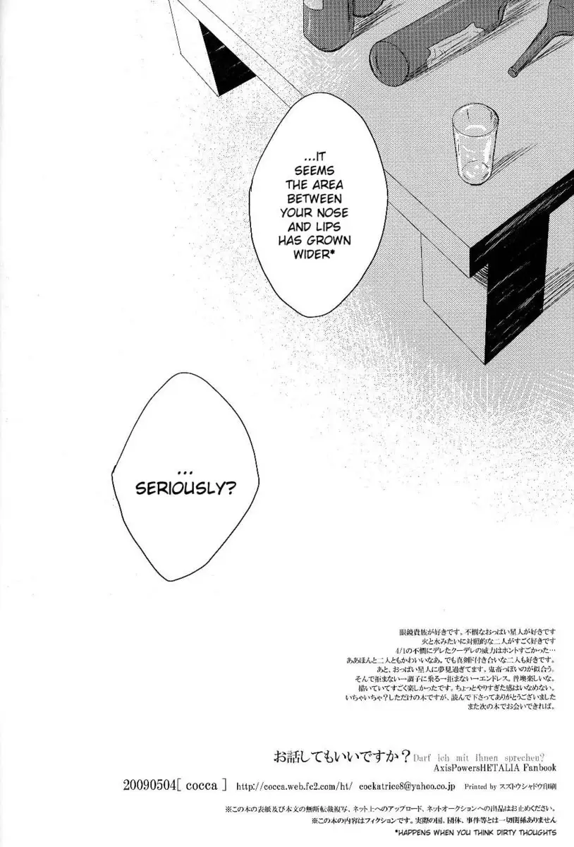 Hetalia Darf ich mit Ihnen sprechen