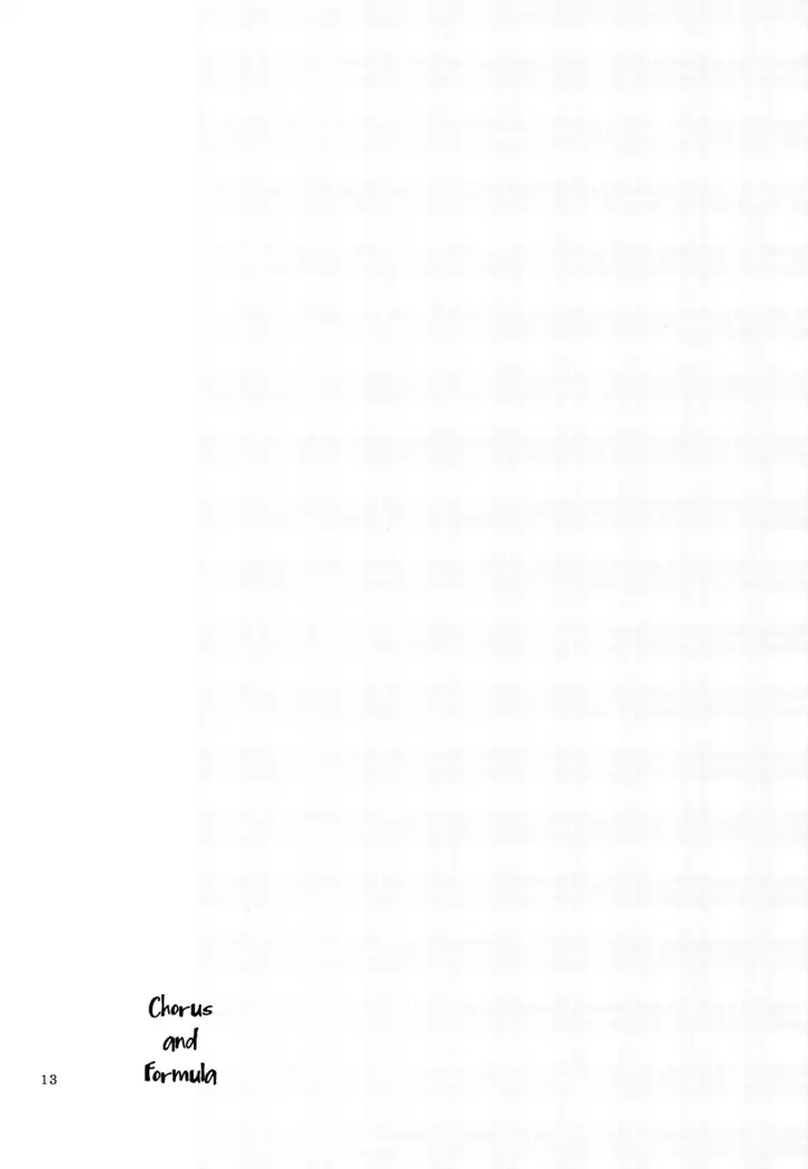 Sprechchor to Houteishiki | Chorus and Formula