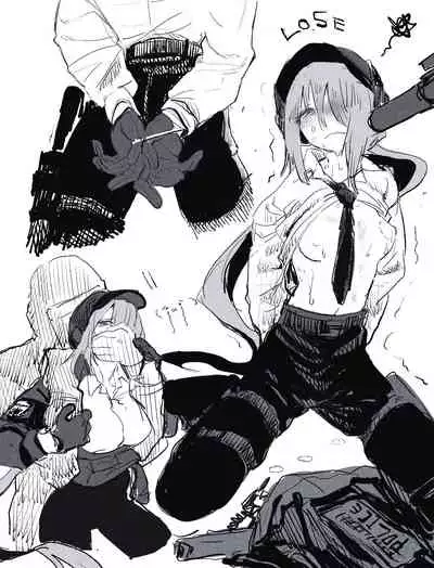 武装女子完全敗北