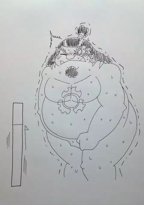 ジンベエ、おしっこ我慢